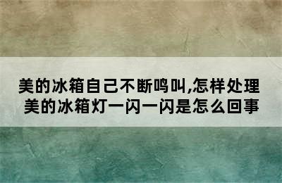 美的冰箱自己不断鸣叫,怎样处理 美的冰箱灯一闪一闪是怎么回事